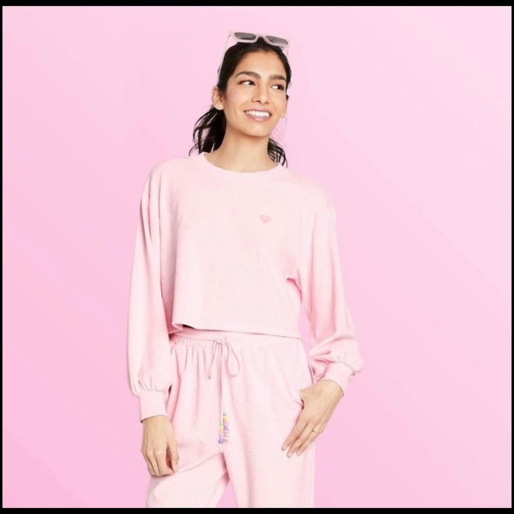 Crop Sweatshirt Stoney Clover Lane Target Pink medium